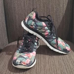 Rare pair of tropical athletic sneakers